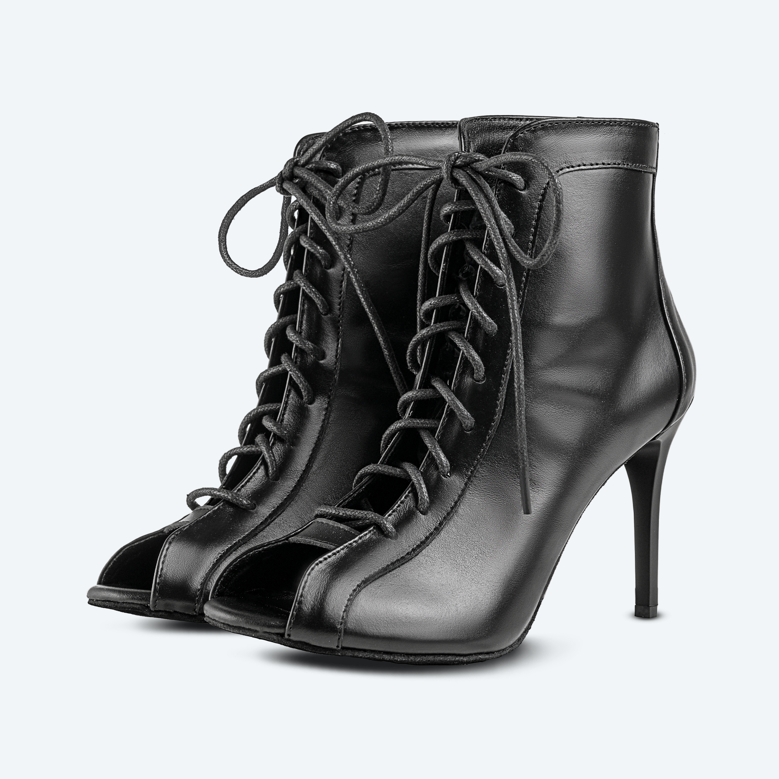 Classique Heels – czarne High Heel z skóry naturalnej (9 cm)