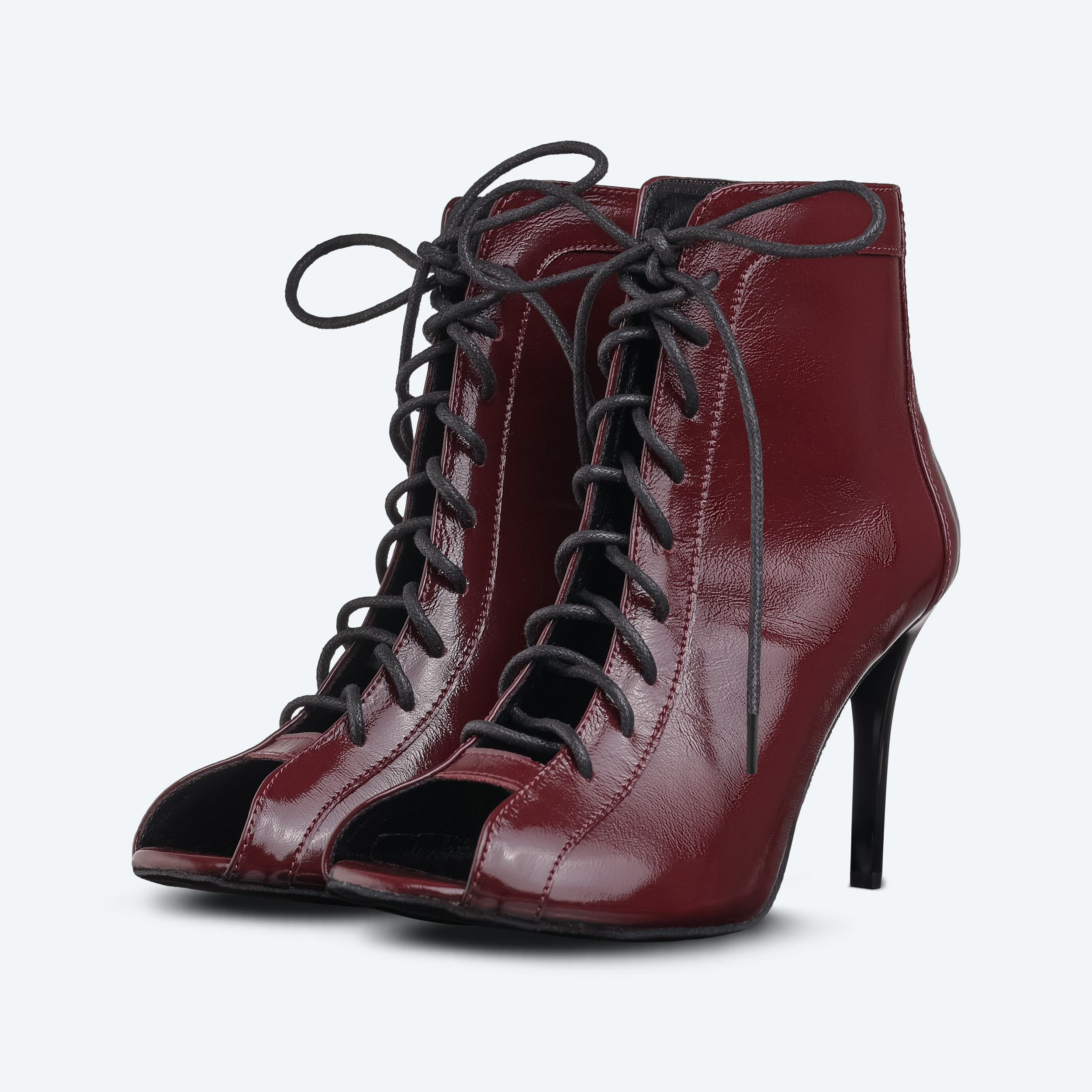 Maria Heels – czerwone lakierowane High Heels z naturalnej skóry (9 cm)